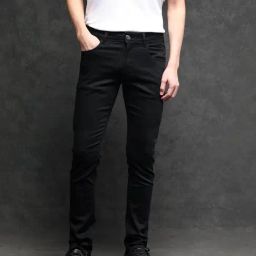 Rare Rabbit Black Slim Fit Fit Solid Jeans-image-33