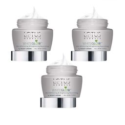Lotus Herbals Whiteglow Set Of 3 Skin Whitening & Nourishing Night Cream - 60g Each-13