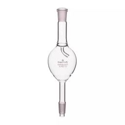 Supertek Pear Shape Splash Head Adapter Straight, Socket Size To Fit Flask 14/23, 14.384.0005 image 1