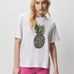 Cover Story White Embroidered T-shirt-image-38