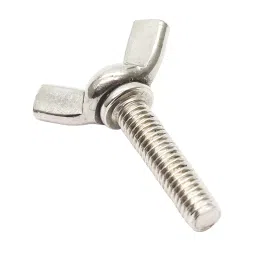 Mec Size M6 1.0x25 mm Wing Butterfly Bolt Screw Stainless Stee, MEC0020 (Pack of 10 Pcs)-40