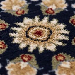 Obsessions Navy Anti-Static Machine Made Classical Carpet - Medium image 3