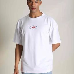 Bene Kleed White Cotton Loose fit Print T-Shirt-picture-32