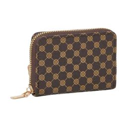 Styli Brown Printed Zip Around Wallet for Women-20