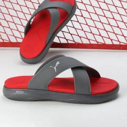 Puma Men's Softride Seave Grey Cross Strap Sandals-image-42