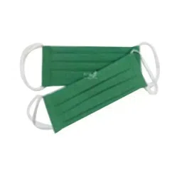 Ivillage 2 Pcs Large Green 2 Layer Washable Cotton Face Mask Set Mask01L (Pack of 100)-picture-5