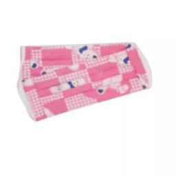 Ivillage Small Cotton Fabric Pink Baby Print Face Mask for Kids Set Mask01S_Printed5 (Pack of 25 ) image 2
