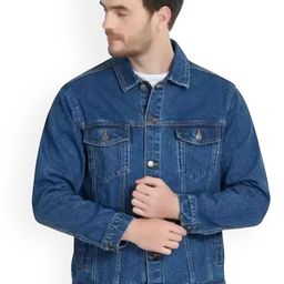 SZN Men Solid Denim Jacket-image-81