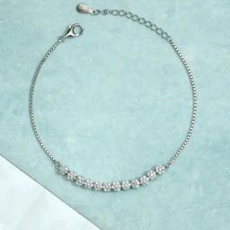 Zavya Diva Floral 92.5 Sterling Silver Bracelet-image-91