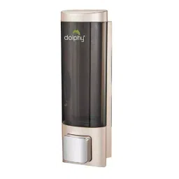 Dolphy 200 ml Champagne & Black Wall Mount Soap Dispenser, DSDR0084-30