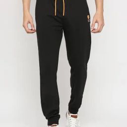 UnderJeans by Spykar Black Regular Fit Joggers-image-58