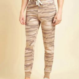 Sweet Dreams Multicolor Regular Fit Camo Print Joggers-image-21