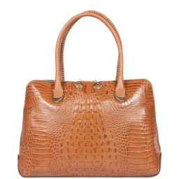 Hidesign Core Yangtze 03 Baby Tan Leather Textured Tote Handbag-image-57