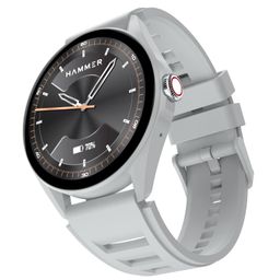 HAMMER Cyclone 1.39" Round Dial Smart Watch with Calling Function, High Refresh Rate, Multi Sports Modes, Spo2, HR, Voice Assistant (Ash Grey) image 1
