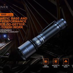 Fenix C7-3000 Lumens High Performance Flashlight, Magnetic Base, Usb Type- C Rechargeable, Perfect For Outdoors Work Inspection And Security., Led image 2