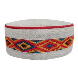 Vastraa Fusion Unisex Woolen Kullu Cap (Pack of 1) (TS00332_Round Patti in Center-Beige_Free Size) image 1