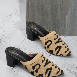 denill Women's Slip on Block Heel Mules for Casual and Formal Wear image 5