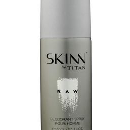 Skinn By Titan Raw Long-lasting Deodorant Spray For Men - 150 mL | Perfume for Men | Eau De Parfum for Men | Men's cologne | For Daily Use | Premium Fragrance | Grooming Essentials image 1