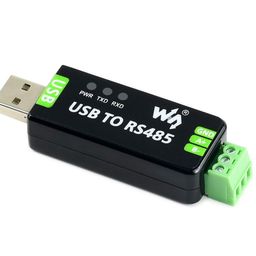 spiffysky Industrial USB to RS485 Converter Adapter | RS485 to USB | RS 485 Converter with Protection Circuits for Industrial Applications | Black with Three Pin image 2