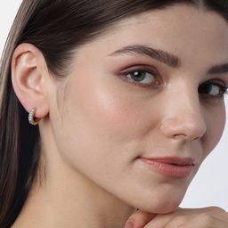 youbella Jewellery Gifts Stylish Latest Traditional Ear rings Gold Plated Combo of Studs and Hoops Earrings Set for Girls and Women image 3
