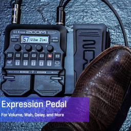 Zoom G1X Four Multi-effects Processor with Expression Pedal without adapter (Black) image 5