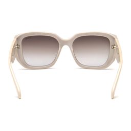 irus sunglasses| 100% UV protected | Gradient | Full Rim | Square | Women | Medium | Shiny Light Beige Polycarbonate Frame | Smoke Gradient Polycarbonate Lens image 4