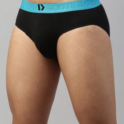 dixcy scott maximus Dixcy Scott Men's 100% Cotton Fabric with Anti Microbial Finish Solid Brief - Husstle Breif- Assorted - Print & Color May be Vary (Pack of 4) image 3