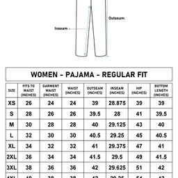 bewakoof Women's All Over Printed Regular Fit Poplin Plus Size Pyjamas image 5