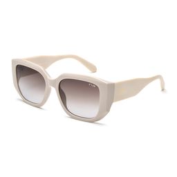 irus sunglasses| 100% UV protected | Gradient | Full Rim | Square | Women | Medium | Shiny Light Beige Polycarbonate Frame | Smoke Gradient Polycarbonate Lens image 1