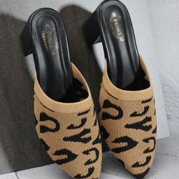 denill Women's Slip on Block Heel Mules for Casual and Formal Wear image 3