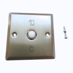 Stainless Steel Door Exit Push Button Switch, 3 x 3 inch, Access Control Panel image 5