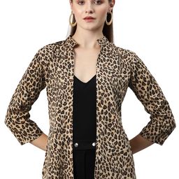 cottinfab Animal Printed Open Front Shrug image 1