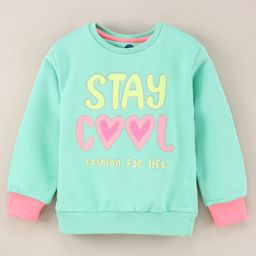 Vitamins Full Sleeves Sweatshirt Text Print - Green-image-17