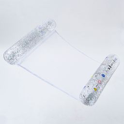 SUNNYLiFE Transparent Inflatable Bolster Hammock Float Glitter-25