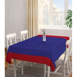Arrabi Red Stripes Handwoven Cotton 8 Seater Table Cover ARTC-1136 - Red-image-27