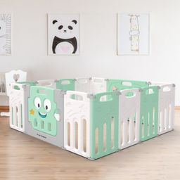 R for Rabbit Joyland Playard  with Compact Fold - Green & White-13
