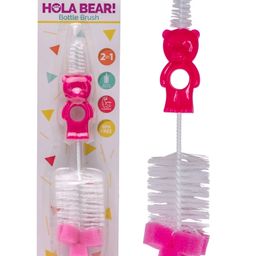 Adore Hola Bear 2 in 1 Bottle Cleaning Brush Kit- Pink-image-7