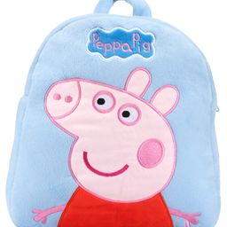 PEPPA PIG Soft Plush Backpack with Patch Detailing Light Blue - Height 12 Inches-image-54