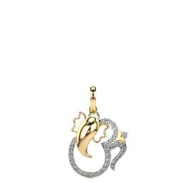VALANOVA Women 18 Kt Yellow Gold Lab Grown Diamond Pendant 1.73 gm-image-66