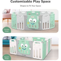 R for Rabbit Joyland Playard  with Compact Fold - Green & White image 3