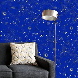 ArtzFolio Printed UV-Resistant Anti-Bacterial Space Galaxy Constellation Peel & Stick Wallpaper-image-42