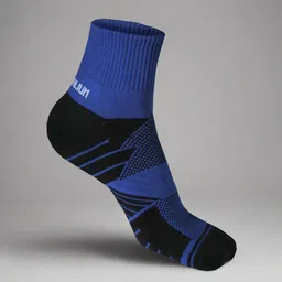 Heelium Unisex Striped Above Ankle Length 3X Tougher & Durable Athletic Socks-26