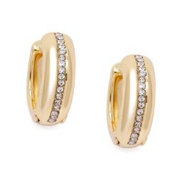 Estele Gold Plated Circular Hoop Earrings-33