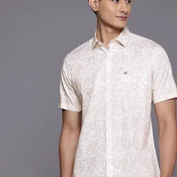 Allen Solly Pure Cotton Classic Fit Floral Printed Casual Shirt-picture-31