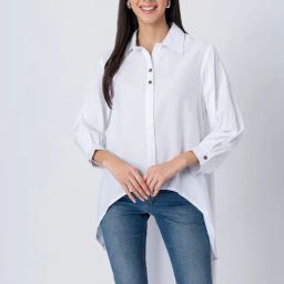 Moomaya White Cotton Regular Fit Casual Shirt-image-15