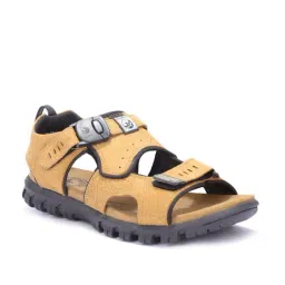 Woodland Men's Camel Floater Sandals-picture-11