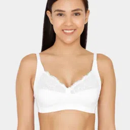 Zivame Snow White Lace Non Wired Non Padded Bra-picture-11
