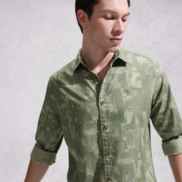 WROGN Abstract Printed Casual Shirt-image-75