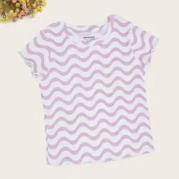 Pantaloons Junior Girls Star White Striped Top-picture-45