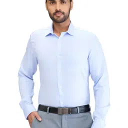 Park Avenue Blue Slim Fit Shirt-picture-30